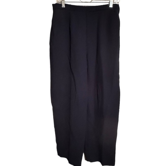 Vintage Polyester Petite‎ Black Trousers - Picture 1 of 6